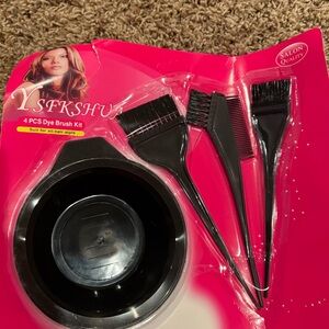 Black Hair Dye Brush Kit